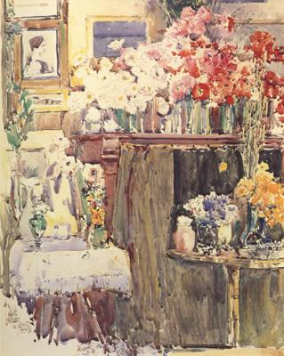 Childe Hassam Celis Thaxter's Sitting Room (nn02) Sweden oil painting art